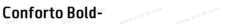 Conforto Bold字体转换
